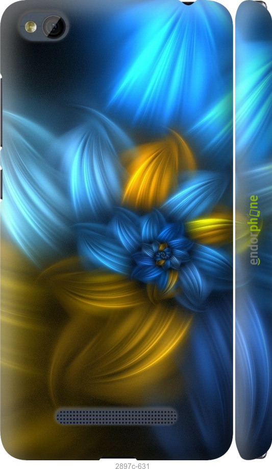 

3D пластиковий матовий чохол "Візерунок 46" для Xiaomi RedMi 4A, Синій