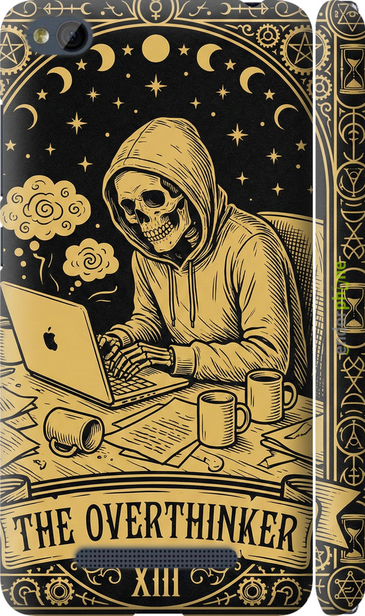 3D пластиковый матовый чехол The Overthinker для Xiaomi RedMi 4A - 6774m-631 изображение 