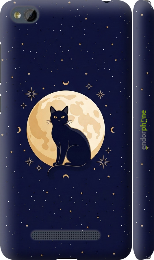 3D пластиковий матовий чехол Cute Cat Celestial/Witchy для Xiaomi RedMi 4A - 6787m-631 изображение 