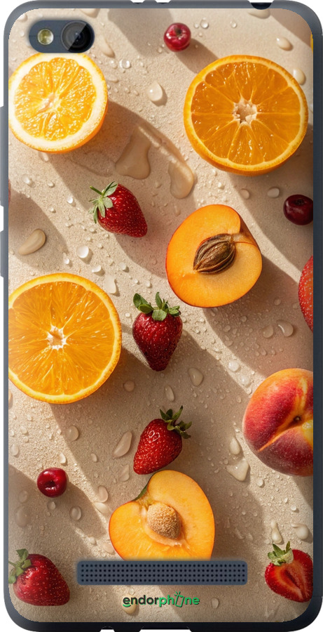2D пластиковый чехол Фрукты 3 для Xiaomi RedMi 4A - 6703t-631 изображение 
