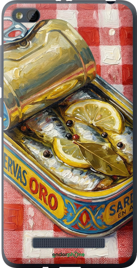 2D пластиковий чехол Vintage Sardine Tin Phone для Xiaomi RedMi 4A - 6772t-631 изображение 