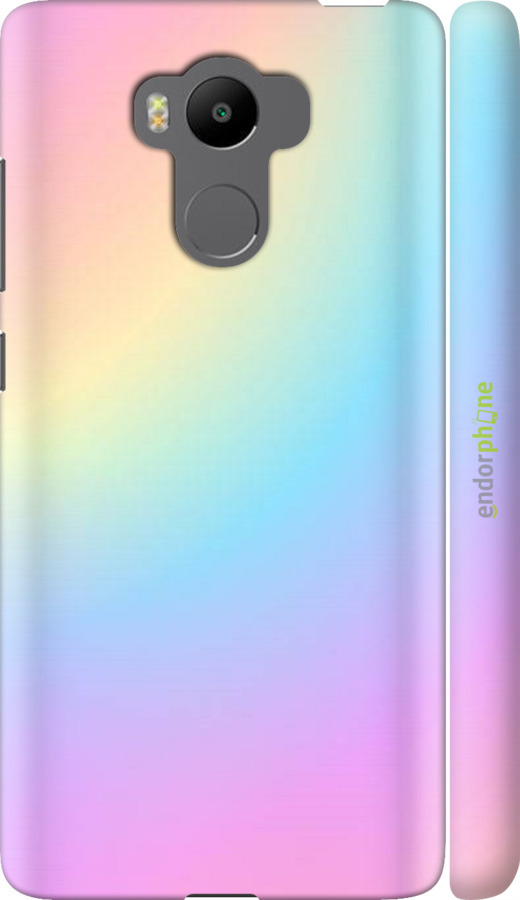 

3D пластиковий матовий чохол "Веселка 2" для Xiaomi Redmi 4 Prime, Рожевий