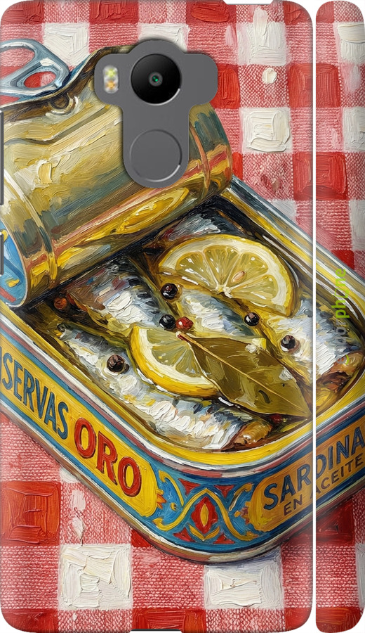3D пластиковий матовий чехол Vintage Sardine Tin Phone для Xiaomi Redmi 4 pro - 6772m-438 изображение 