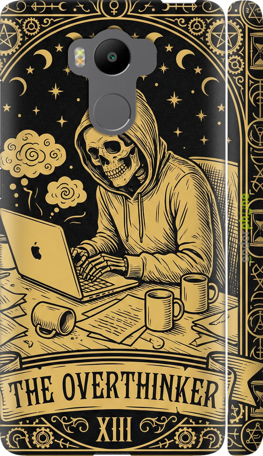 3D пластиковий матовий чехол The Overthinker для Xiaomi Redmi 4 Prime - 6774m-437 изображение 