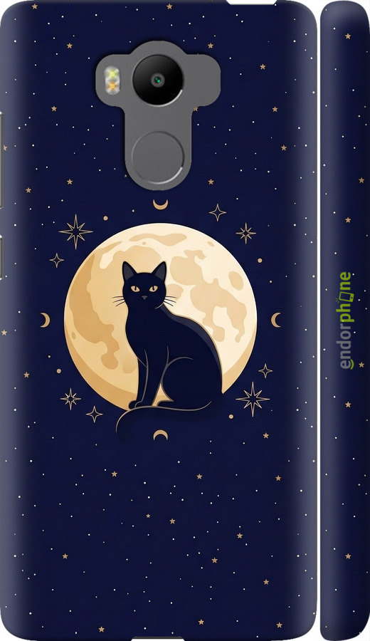 3D пластиковый матовый чехол Cute Cat Celestial/Witchy для Xiaomi Redmi 4 Prime - 6787m-437 изображение 
