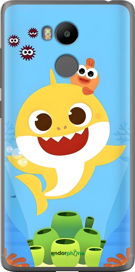 Силіконовий чехол Бейби Шарк для Xiaomi Redmi 4 pro - 6303u-438 изображение 