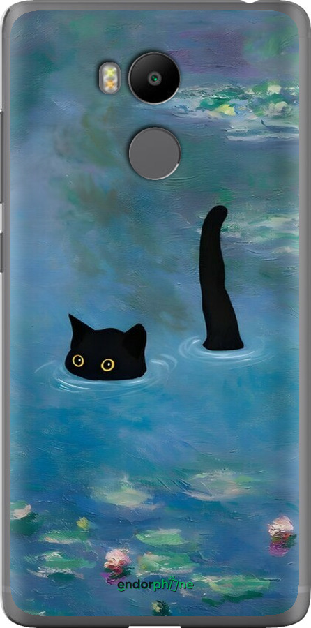 Силиконовый чехол С изображением кота и водяной лилии Monet для Xiaomi Redmi 4 pro - 6519u-438 изображение 