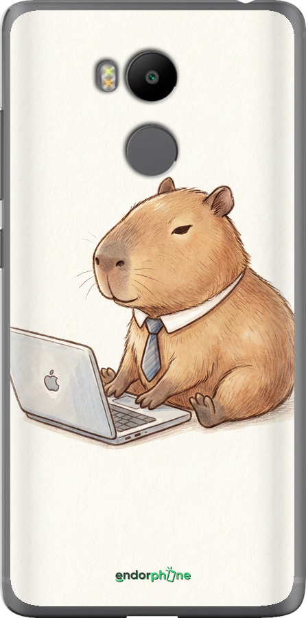 Силиконовый чехол Funny Capybara CEO Working для Xiaomi Redmi 4 pro - 6777u-438 изображение 