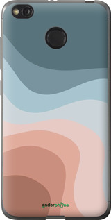 Силіконовий чехол З синіми та рожевими хвилями в стилі ретро для Xiaomi Redmi 4X - 6532u-778 изображение 