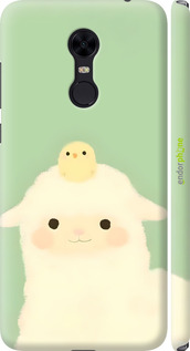 3D пластиковий матовий чехол Барашек и ципленок для Xiaomi Redmi 5 Plus - 6369m-1347 изображение 
