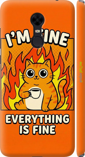 3D пластиковий матовий чохол 'Funny Cat' для Xiaomi Redmi 5 Plus зображення 17