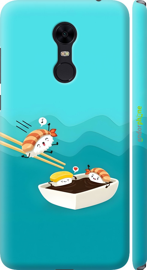3D пластиковий матовий чехол Суші для Xiaomi Redmi 5 Plus - 6354m-1347 изображение 