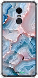 Силикон с усиленными углами чехол Мрамор для Xiaomi Redmi 5 Plus - 6306sp-1347 изображение 