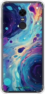 Силикон с усиленными углами чехол Арт акварель для Xiaomi Redmi 5 Plus - 6329sp-1347 изображение 