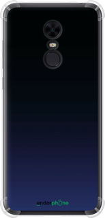 Силикон с усиленными углами чехол Градиент в тёмно - синем стиле для Xiaomi Redmi 5 Plus - 6542sp-1347 изображение 