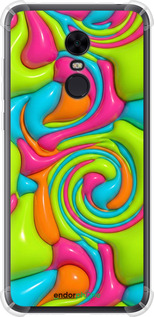Силикон с усиленными углами чехол Y2K Jelly Dream для Xiaomi Redmi 5 Plus - 6780sp-1347 изображение 