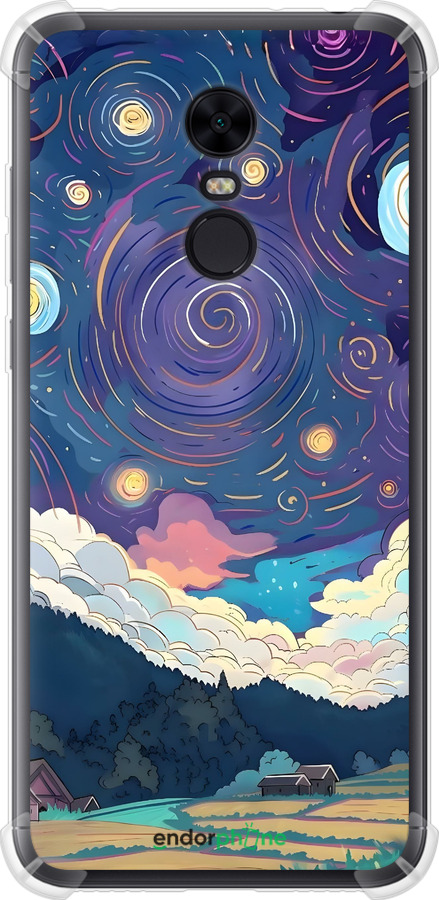 Силикон с усиленными углами чехол Креативный арт для Xiaomi Redmi 5 Plus - 6322sp-1347 изображение 