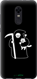 Силіконовий чехол Мінімалістичний арт: смерть та кішка для Xiaomi Redmi 5 Plus - 6529u-1347 изображение 