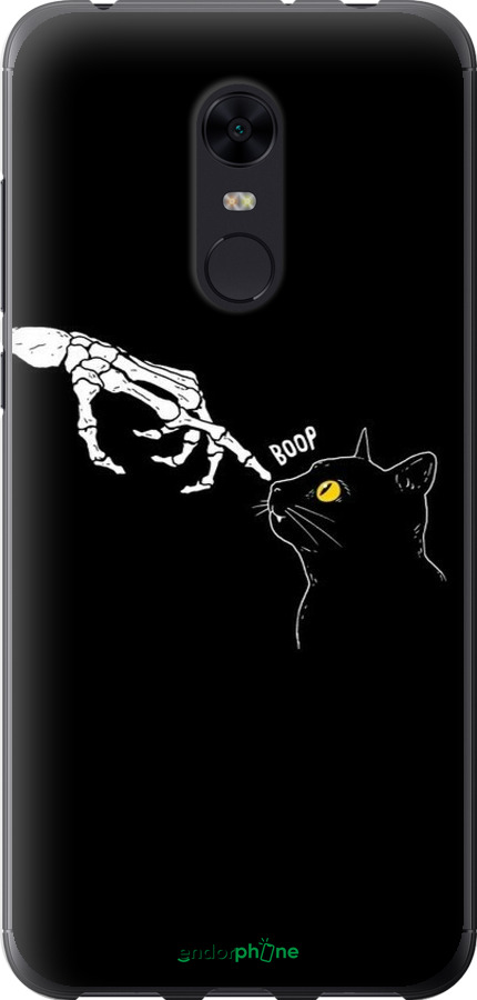 2D пластиковый чехол Кошка для Xiaomi Redmi 5 Plus - 6505t-1347 изображение 