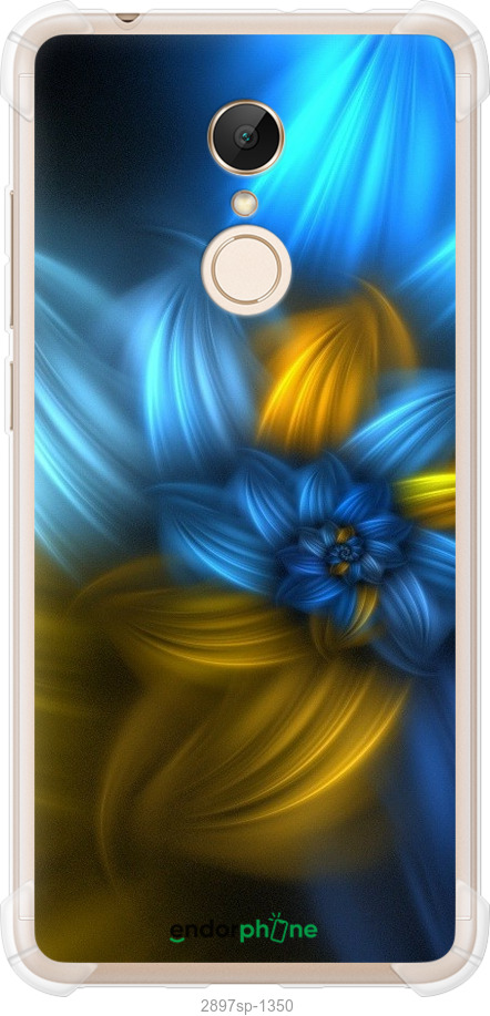 

Силіконовий протиударний с посиленими кутами чохол "Візерунок 46" для Xiaomi Redmi 5, Синій