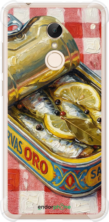 Силіконовий протиударний с посиленими кутами чехол Vintage Sardine Tin Phone для Xiaomi Redmi 5 - 6772sp-1350 изображение 