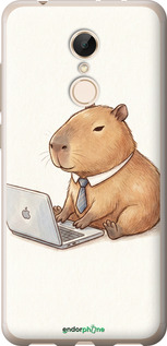 Силиконовый чехол Funny Capybara CEO Working для Xiaomi Redmi 5 - 6777u-1350 изображение 