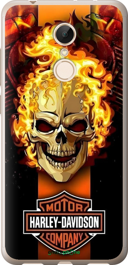 Силиконовый чехол Харлей девидсон для Xiaomi Redmi 5 - 6370u-1350 изображение 