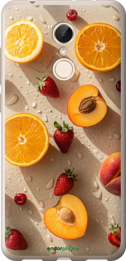 Силиконовый чехол Фрукты 3 для Xiaomi Redmi 5 - 6703u-1350 изображение 