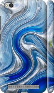 3D пластиковый матовый чехол Liquid Chrome для Xiaomi Redmi 5A - 6781m-1133 изображение 