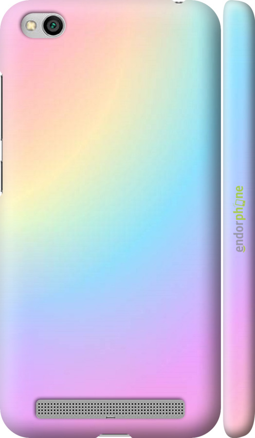 

3D пластиковий матовий чохол "Веселка 2" для Xiaomi Redmi 5A, Рожевий