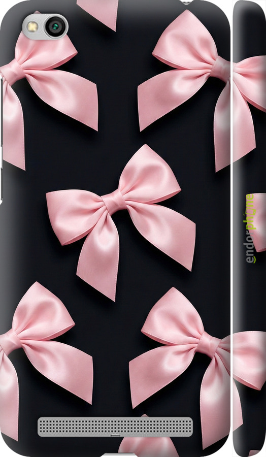 3D пластиковый матовый чехол Coquette Ribbons Dark Coquette для Xiaomi Redmi 5A - 6767m-1133 изображение 