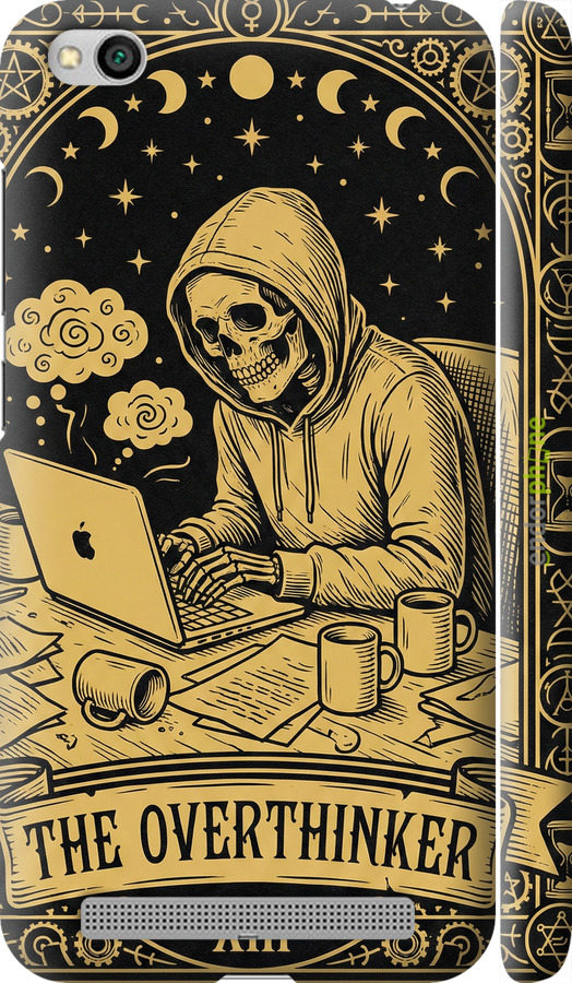 3D пластиковый матовый чехол The Overthinker для Xiaomi Redmi 5A - 6774m-1133 изображение 