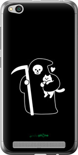 2D пластиковый чехол Минималистичный арт: смерть и кошка для Xiaomi Redmi 5A - 6529t-1133 изображение 