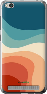 2D пластиковый чехол В стиле ретро с волнами для Xiaomi Redmi 5A - 6531t-1133 изображение 