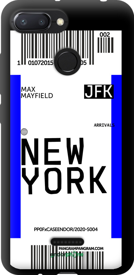 TPU чехол New York для Xiaomi Redmi 6 - 4861b-1521 изображение 