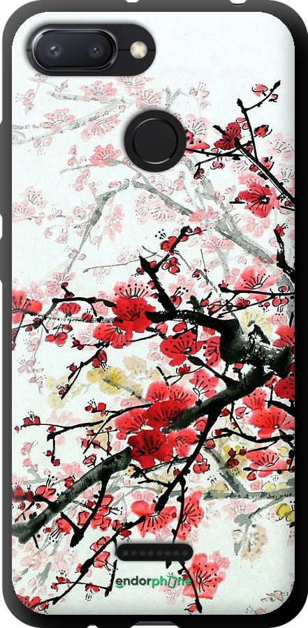 TPU чехол Квітучий кущ для Xiaomi Redmi 6 - 831b-1521 изображение 