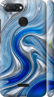 3D пластиковый матовый чехол Liquid Chrome для Xiaomi Redmi 6 - 6781m-1521 изображение 