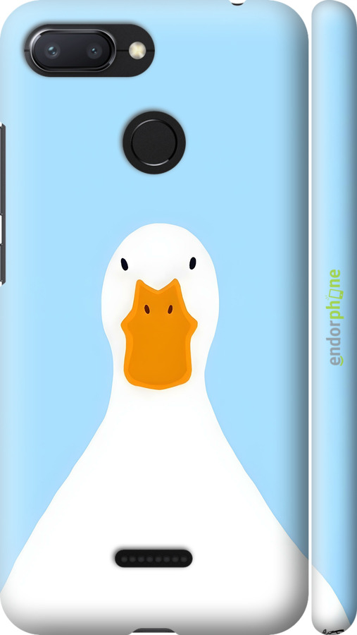 3D пластиковый матовый чехол Гусь для Xiaomi Redmi 6 - 6350m-1521 изображение 