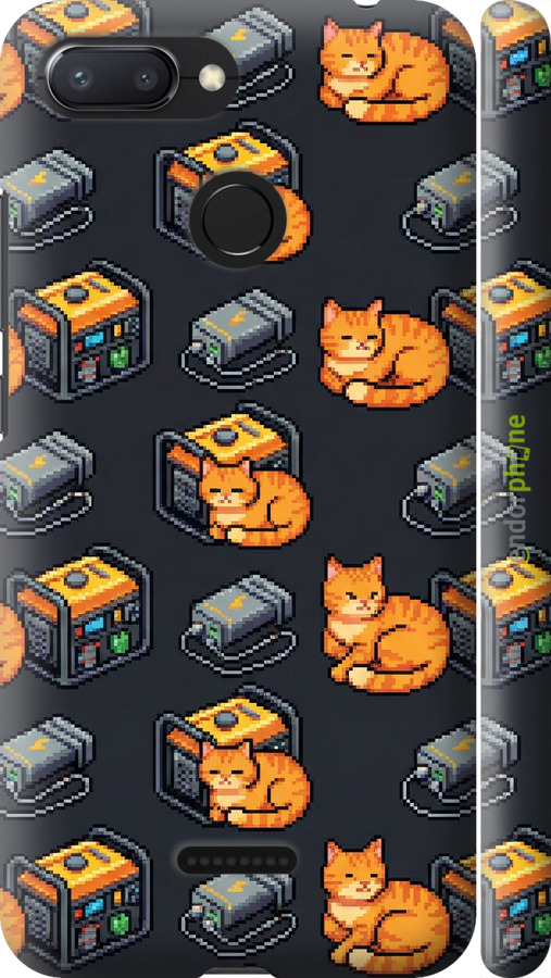 3D пластиковый матовый чехол Autonomous Zone для Xiaomi Redmi 6 - 6771m-1521 изображение 