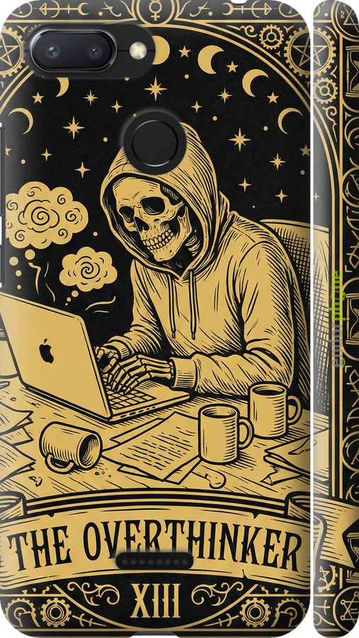 3D пластиковий матовий чехол The Overthinker для Xiaomi Redmi 6 - 6774m-1521 изображение 