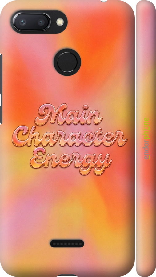 3D пластиковый матовый чехол Aura Gradient Main Character Energy Aesthetic Y2K для Xiaomi Redmi 6 - 6783m-1521 изображение 
