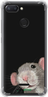 Силикон с усиленными углами чехол The Peeking Rat для Xiaomi Redmi 6 - 6442sp-1521 изображение 