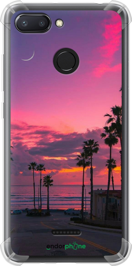 Силіконовий протиударний с посиленими кутами чехол Пальми для Xiaomi Redmi 6 - 5873sp-1521 изображение 