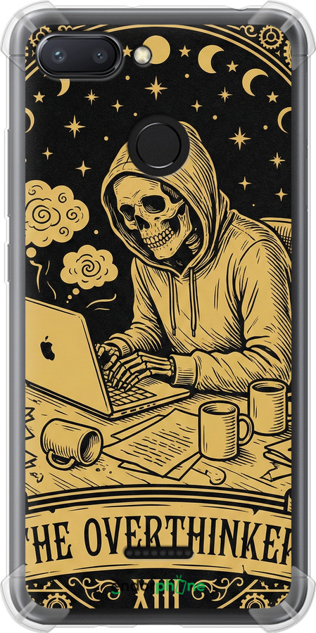 Силикон с усиленными углами чехол The Overthinker для Xiaomi Redmi 6 - 6774sp-1521 изображение 