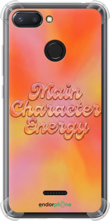 Силикон с усиленными углами чехол Aura Gradient Main Character Energy Aesthetic Y2K для Xiaomi Redmi 6 - 6783sp-1521 изображение 