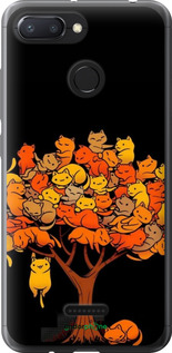 2D пластиковий чехол Дерево та котики для Xiaomi Redmi 6 - 6516t-1521 изображение 