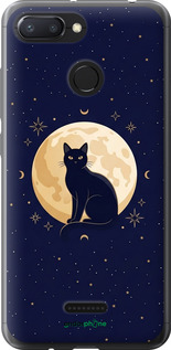 Силиконовый чехол 'Cute Cat Celestial/Witchy' для Xiaomi Redmi 6 изображение 3