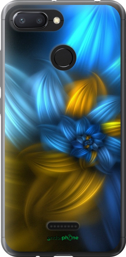 

Силіконовий чохол "Візерунок 46" для Xiaomi Redmi 6, Синій