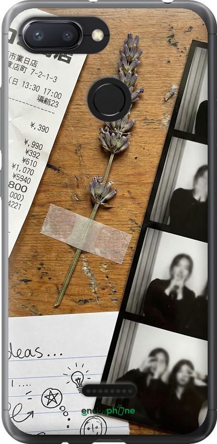 Силиконовый чехол Aesthetic Scrapbook Collage для Xiaomi Redmi 6 - 6773u-1521 изображение 