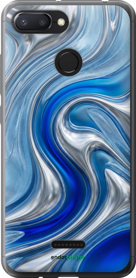 2D пластиковый чехол Liquid Chrome для Xiaomi Redmi 6 - 6781t-1521 изображение 